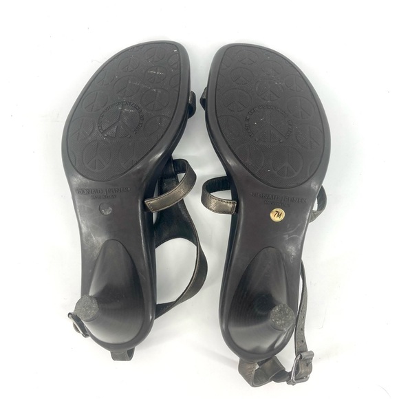 Authentic Donald J. Pliner heeled leather sandals size 7 - Picture 5 of 5